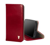 étui en cuir pour iPhone 11 (avec fonction de support) - Rouge