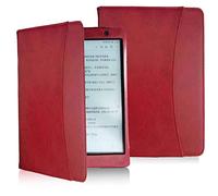 Étui en cuir pour Kobo Aura One 7,8" modèle N709 e-book Smart Case Kobo Aura One 7,8" modèle N709 e-book avec fonction veille/réveil automatique (rouge)