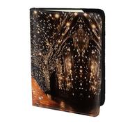 Étui en cuir pour passeport avec inscription Follow Your Dreams - Respectueux de l'environnement - En cuir véritable - Essentiels de voyage