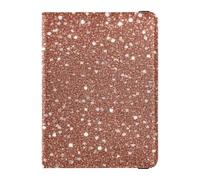 Étui en cuir pour passeport et carte de vaccin - Étui pour passeport - Étanche - Pour homme et femme, Faux paillettes or rose, 1 size, Moderne