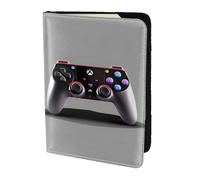 Étui en cuir pour passeport imprimé manette de jeu écologique en cuir véritable essentiel de voyage