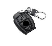 Étui en Cuir pour Porte-clés De Voiture pour Mercedes pour Benz CLS CLA GL R SLK AMG, Support De BCs Coques clé Voiture(B Black)