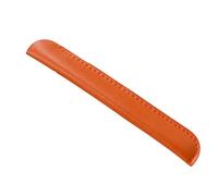 Étui en cuir pour stylo, étui de protection pour stylo, pochette vintage pour stylo à domicile, bureau, Orange, 17.8x2.5cm/7x1in, Étui en cuir pour stylo