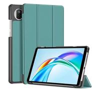 Étui en Cuir PU à Trois Volets for Tablette Huawei Honor Pad X7 8,7 Pouces JMS-W09/JMS-L09 2025, étui Rigide avec Support Intelligent(Dark Green)