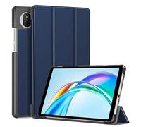 Étui en Cuir PU à Trois Volets for Tablette Huawei Honor Pad X7 8,7 Pouces JMS-W09/JMS-L09 2025, étui Rigide avec Support Intelligent(Dark Blue)