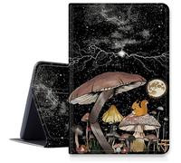 Étui en cuir PU avec plusieurs angles de vue et support pliable pour Galaxy Tab A7 Lite 8,7" modèle 2021 (SM-T220/T225/T227), motif champignon lune écureuil