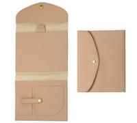Étui en cuir PU pour ordinateur portable, design compact pour étude, kaki | Porte-documents, poches de rangement, durable, élégant, léger et portable pour le travail et l'étude