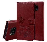 Étui En Cuir Pu Rose Pour Xiaomi Poco X3 Nfc Avec Support Et Emplacements Pour Cartes, Brun