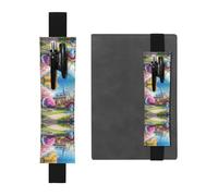 Étui en cuir réglable pour stylo, journal, calendrier, tablette, marque-page et porte-crayon Motif licorne