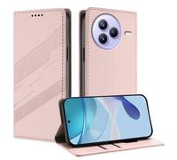 Étui en cuir rétro multi-fonction pour Xiaomi Civi 5 Pro, Rose