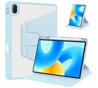 Étui en Cuir Rotatif à 360 °, adapté à Huawei MatePad 11.5 TXZ-W10/W20 2026, avec Porte-Stylo, Housse de Support Horizontale/Verticale(Sky Blue)