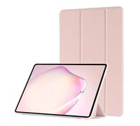 Étui en Cuir synthétique for Tablette Lenovo Tab M11 TB330FU 11 Pouces, Support Pliable en Trois Parties, Coque arrière en TPU Souple(Pink)