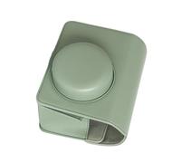 Étui en cuir synthétique pour appareil photo Wide400 Instants - Sac en silicone avec bretelles réglables et poche, Vert