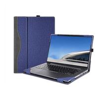 Étui en cuir synthétique pour Samsung Galaxy Book4 Edge 14" et Book 4 Pro et Book3 Pro - Bleu