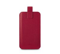 Etui en cuir universel pour tél. 16,0x8,9x1,2cm, Rouge