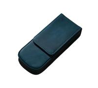 Étui en Cuir véritable for Stylo Plume, Plateau Amovible for Trois stylos à Bille et Crayons(Blue 1PC)