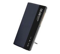 Étui en Cuir Véritable pour Huawei Mate Xts, Étui À Rabat Smart View avec Support Magnétique Et Protection Intégrale,Blue