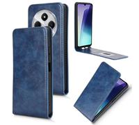 Étui En Cuir Vertical Magnétique Pour Redmi 14c 4g / 14r 5g, Bleu