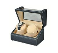 Étui en Enrouleur de Montre, Montres en boîte à Surveillance Automatique Bijoux Wiwry Automatic Double Watch Winner, Cuir PU, 4 Modes de Rotation Soft Flexible Watch Oreads, Motor extrêmement