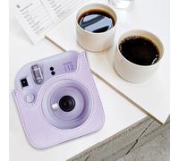 Étui en faux cuir pour appareil photo Instax Mini 12, bandoulière réglable, design compact