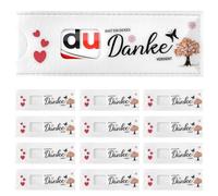 Étui en feutre "Merci" pour chocolat, "Tu mérites un grand merci", lot de 12 emballages cadeaux pour enseignants, collègues, aides et clients - chocolat non inclus (Blanc)