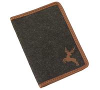 Étui en loden pour permis Akah Marron 12x17 cm
