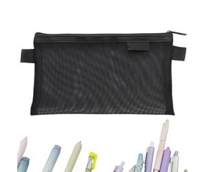 Étui en Maille avec Fermeture éclair - Poche zippée en Maille avec Design en Filet - Grands Crayons pour l'école comme Exigence Scolaire pour Les élèves, Les, Les Adolescents et la Conception