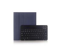 Etui en PU amovible bluetooth clavier pour votre Apple iPad air/air2/pro9.7/ipad5/6/7/8/9/2018/2017 - Bleu foncé