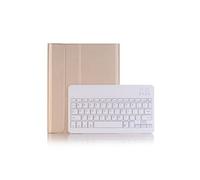 WISETONY® Etui en PU amovible bluetooth clavier pour votre Apple iPad air/air2/pro9.7/ipad5/6/7/8/9/2018/2017 - Or