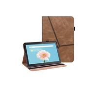 Etui en PU antichute, avec support et porte-cartes marron pour votre Lenovo Tab M10 TB-X505L/TB-X505F/TB-X605L/TB-X605F/P10 TB-X705F/TB-X705L