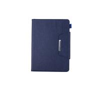Etui en PU avec boucle et fente stylo pour Apple iPad 6/ Air 2 A1566 A1567 - Bleu