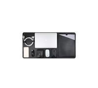 Housse Tablette GENERIQUE Etui en PU avec pochette pour souris et sac d'alimentation, napperon de table et enrouleur de bobines noir pour votre MacBook Air/Pro 13.3-inch