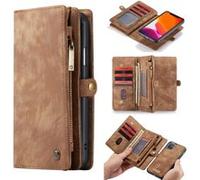 Etui en PU détachable brun pour votre Apple iPhone XR 6.1 pouces Marron G