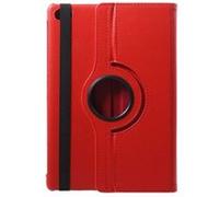 Etui en PU litchi support rotatif 360 degrés rouge pour votre Huawei MediaPad M5 lite 10 Rouge G