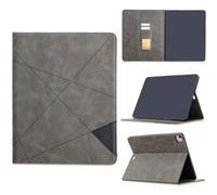 Etui en PU motif géométrique design cool fonction réveil/sommeil automatique gris pour votre Apple iPad Pro 12.9 pouces (2020)/(2018) Gris G