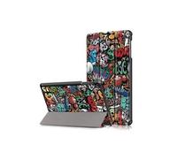 Etui en PU motif imprimé tri-pliure avec support modèle de dessin animé pour votre Samsung Galaxy Tab A 10.1 (2019) T515/T510