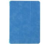 Etui en PU Support triple clair bleu pour votre Apple iPad 9.7 (2018)/9.7 (2017)/Pro 9.7 (2016)/Air 2/Air