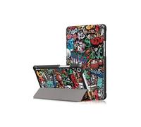 Etui en PU support triple motif imprimé motif graffiti pour votre Huawei Honor Pad 5 8.0 pouces