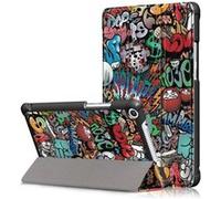 Etui en PU support triple motif imprimé motif graffiti pour votre Huawei Honor Pad 5 8.0 pouces