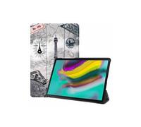 Etui en PU tri-pliure Motif noir et blanc avec support pour votre Samsung Galaxy Tab A T550/T555/P550 9.7
