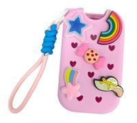 Étui en silicone à couverture complète pour bouteilles de désinfectant pour les mains, y compris porte-clés et styles personnalisables