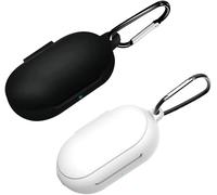 Étui En Silicone Anti¿Choc Compatible Huawei Freebuds Se ¿ Lot De 2 (Noir Et Blanc), Protection Anti¿Poussière Et Anti¿Rayures Avec Accès Port De Charge, Toucher Souple