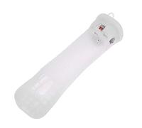 Étui en Silicone avec Adaptateur de Capteur Motion Plus pour Nintendo Wii Manche Télécommande(Blanc)