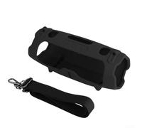 Étui en silicone avec bandoulière réglable pour JBL Charge 6 Noir