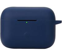 Étui en silicone Bleu Marin pour Marshall Motif II ANC - Coque antichoc et fine, compatible charge sans fil, housse de transport avec attache porte-clés pour écouteurs Bluetooth