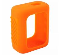 Étui en Silicone coloré Anti-poussière Coque protectrice Anti-Chute Étui pour Haut-Parleur pour JBL GO 3 GO3 Accessoires pour Haut-parleurs Bluetooth (Orange)