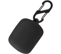 Étui en silicone compatible avec les écouteurs Sony LinkBuds WF-L900, housse de protection avec mousqueton (noir)