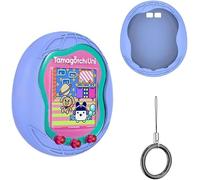 Étui en Silicone Compatible avec Tamagotchi Uni Virtual Coque de Protection avec Cordon de Doigt (Bleu)