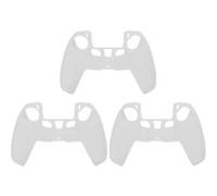 Étui en Silicone de Manette de Jeu pour PS5 Console de Jeu 3pcs blanc G