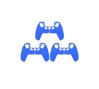Etui en Silicone de Manette de Jeu pour PS5 Console de Jeu 3pcs bleu